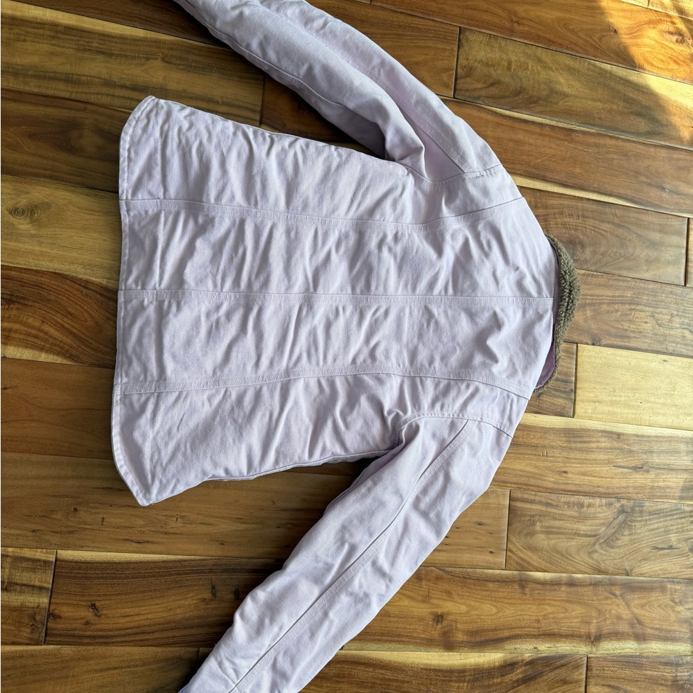 Carhartt Light Pink Sherpa-Lined Work Jacket women’s medium - Picture 3 of 6
